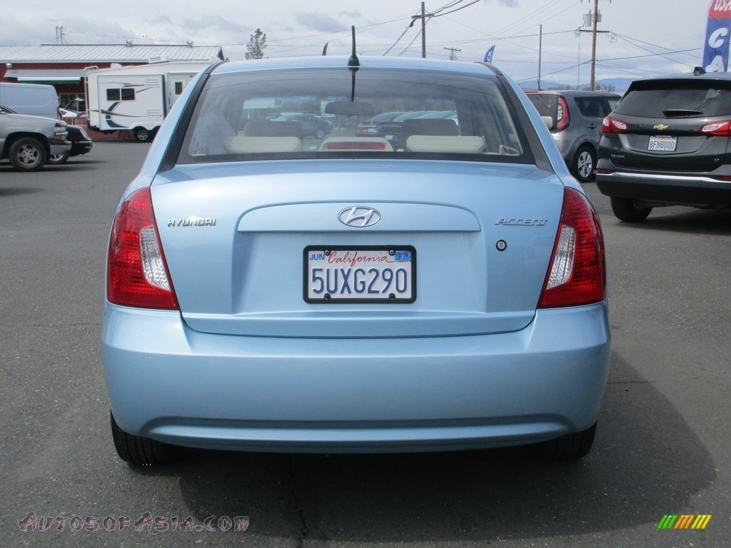 2006 Accent GLS Sedan - Ice Blue / Beige photo #6