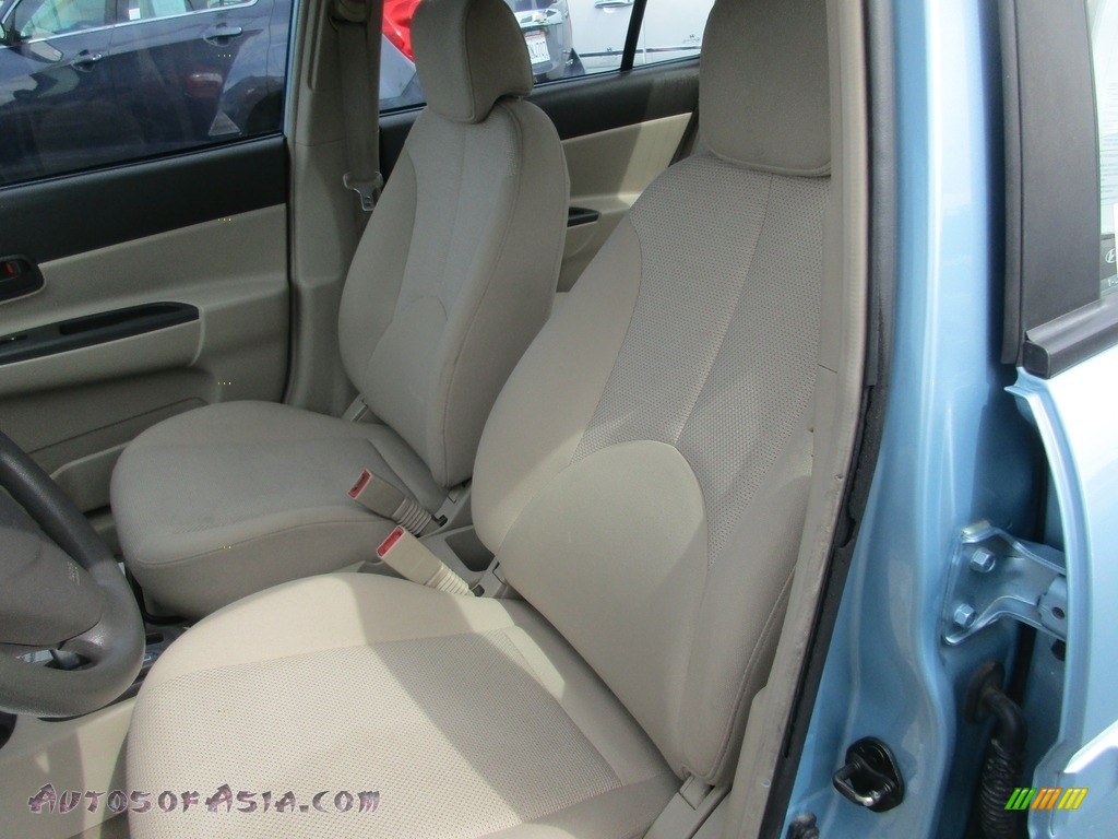 2006 Accent GLS Sedan - Ice Blue / Beige photo #8