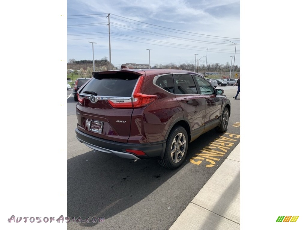 2019 CR-V EX-L AWD - Basque Red Pearl II / Gray photo #5