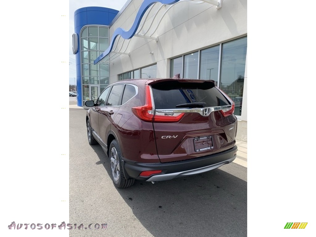2019 CR-V EX-L AWD - Basque Red Pearl II / Gray photo #7