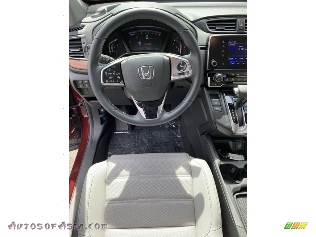 2019 CR-V EX-L AWD - Basque Red Pearl II / Gray photo #11