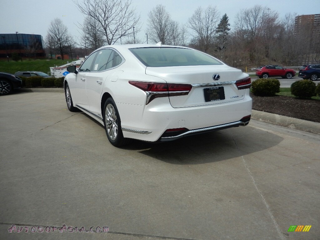 2019 LS 500h AWD - Eminent White Pearl / Parchment photo #4