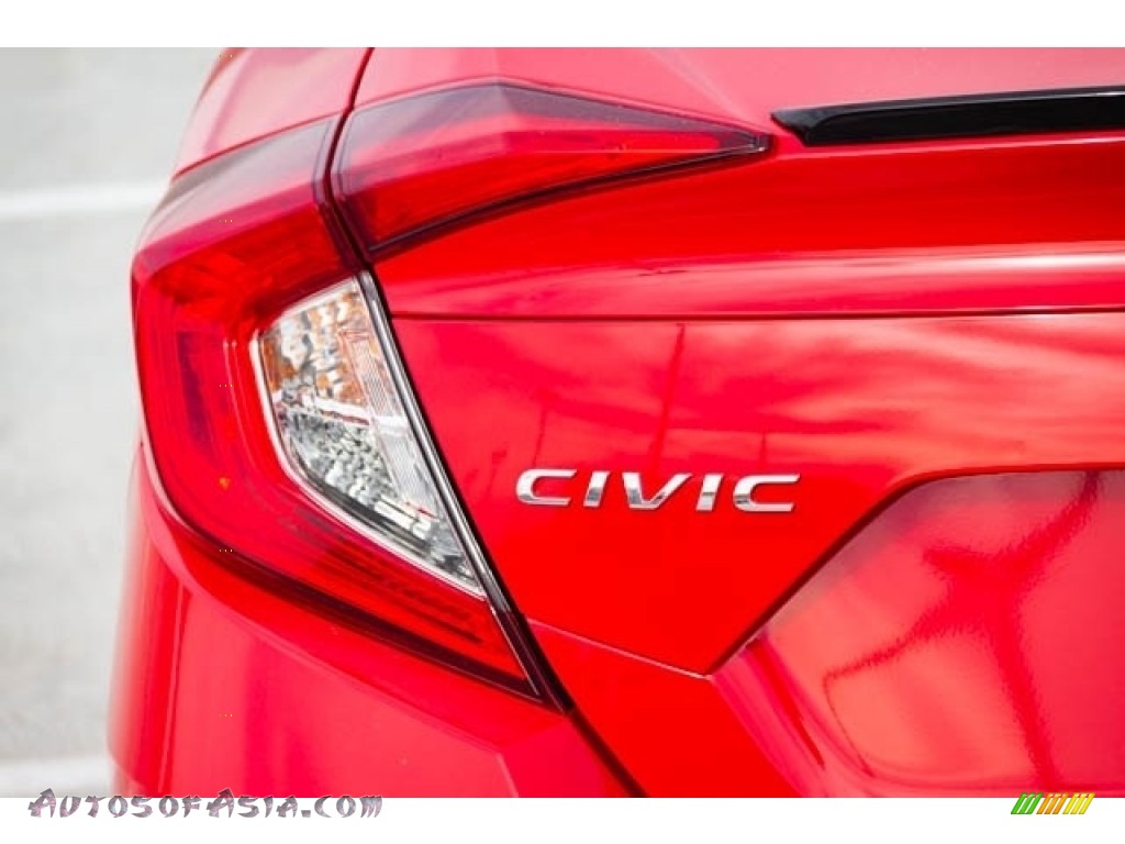 2019 Civic Sport Sedan - Rallye Red / Black photo #7