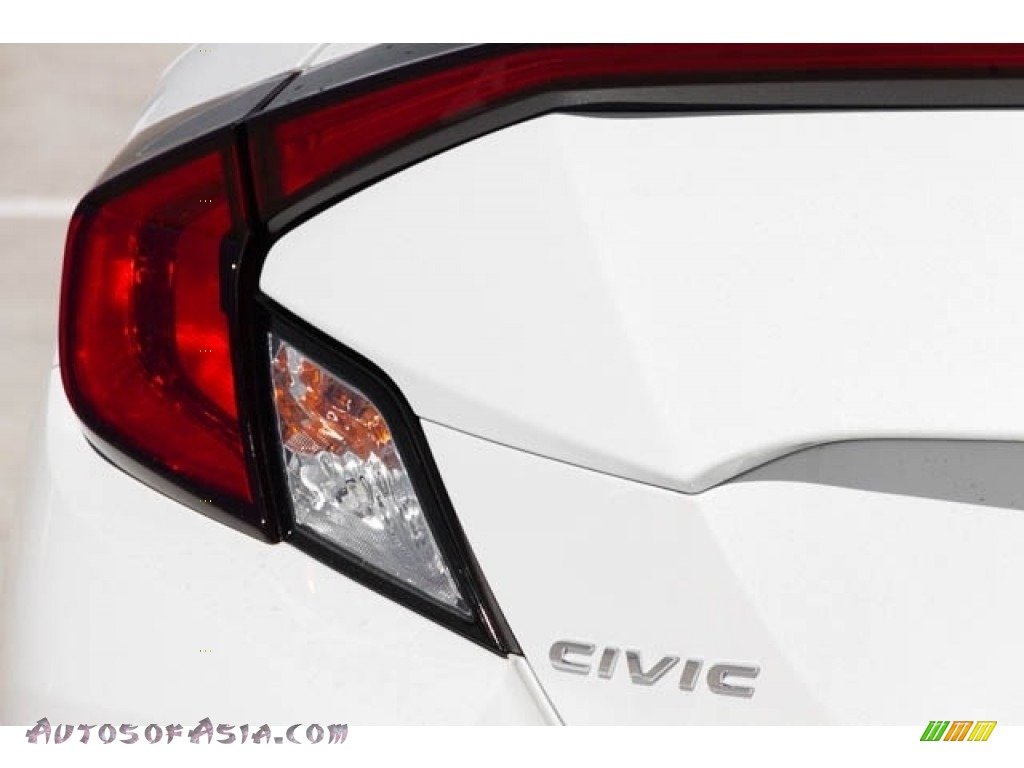 2019 Civic LX Coupe - Platinum White Pearl / Black photo #8