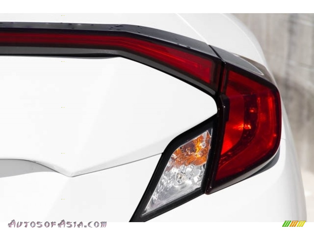 2019 Civic LX Coupe - Platinum White Pearl / Black photo #9