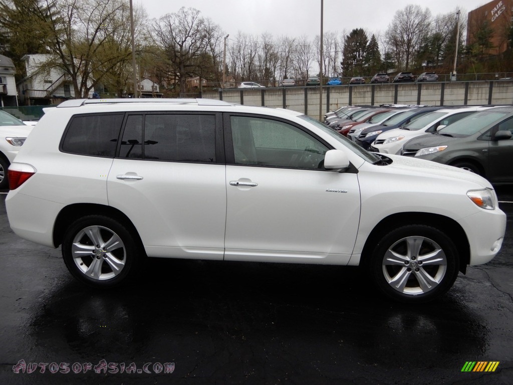2008 Highlander Limited 4WD - Blizzard White Pearl / Ash Gray photo #2