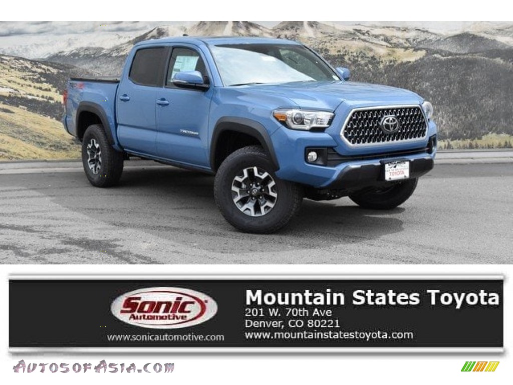 Cavalry Blue / Black Toyota Tacoma TRD Off-Road Double Cab 4x4