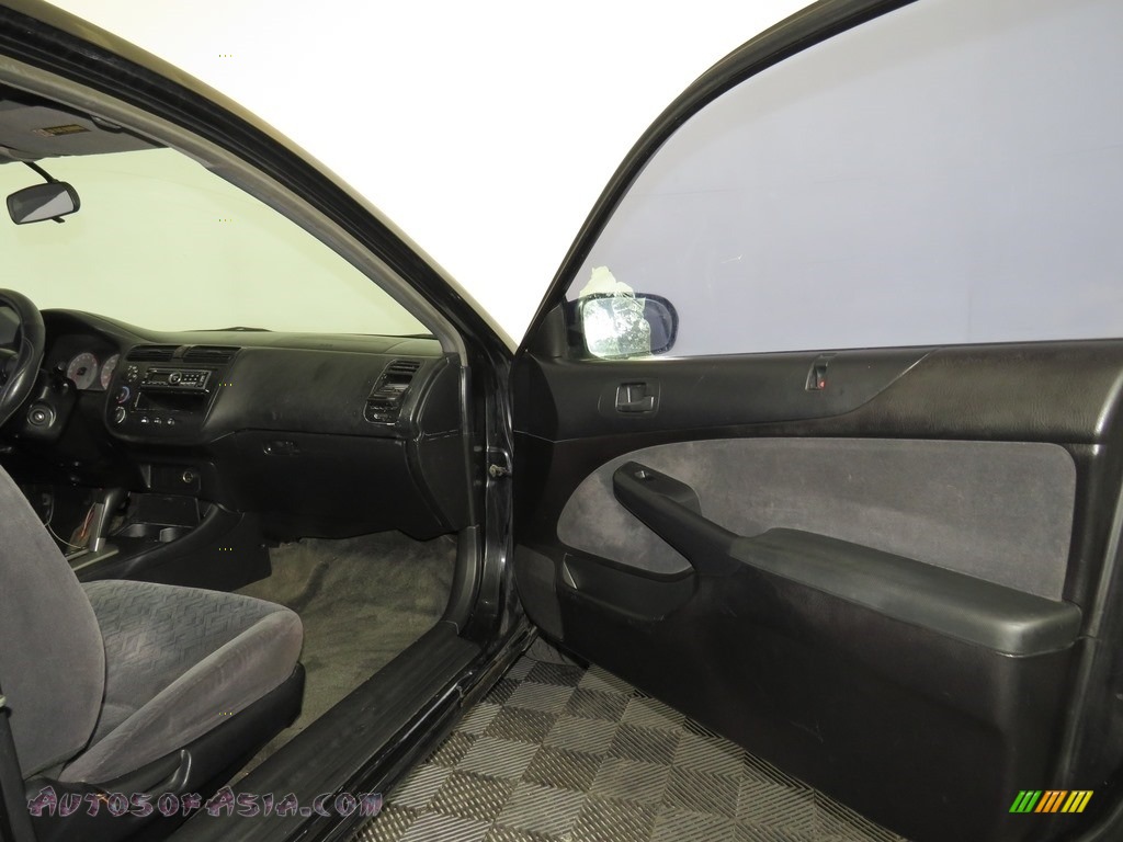 2002 Civic LX Coupe - Nighthawk Black Pearl / Black photo #16