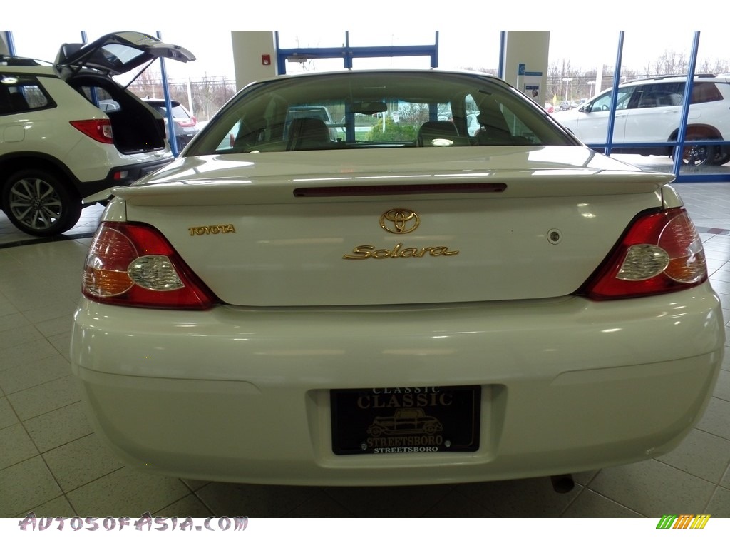 2003 Solara SLE V6 Coupe - Diamond White Pearl / Ivory photo #14