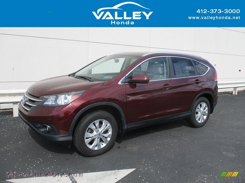 2014 CR-V EX-L AWD - Basque Red Pearl II / Gray photo #1