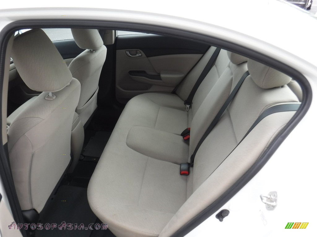 2013 Civic LX Sedan - Taffeta White / Gray photo #22