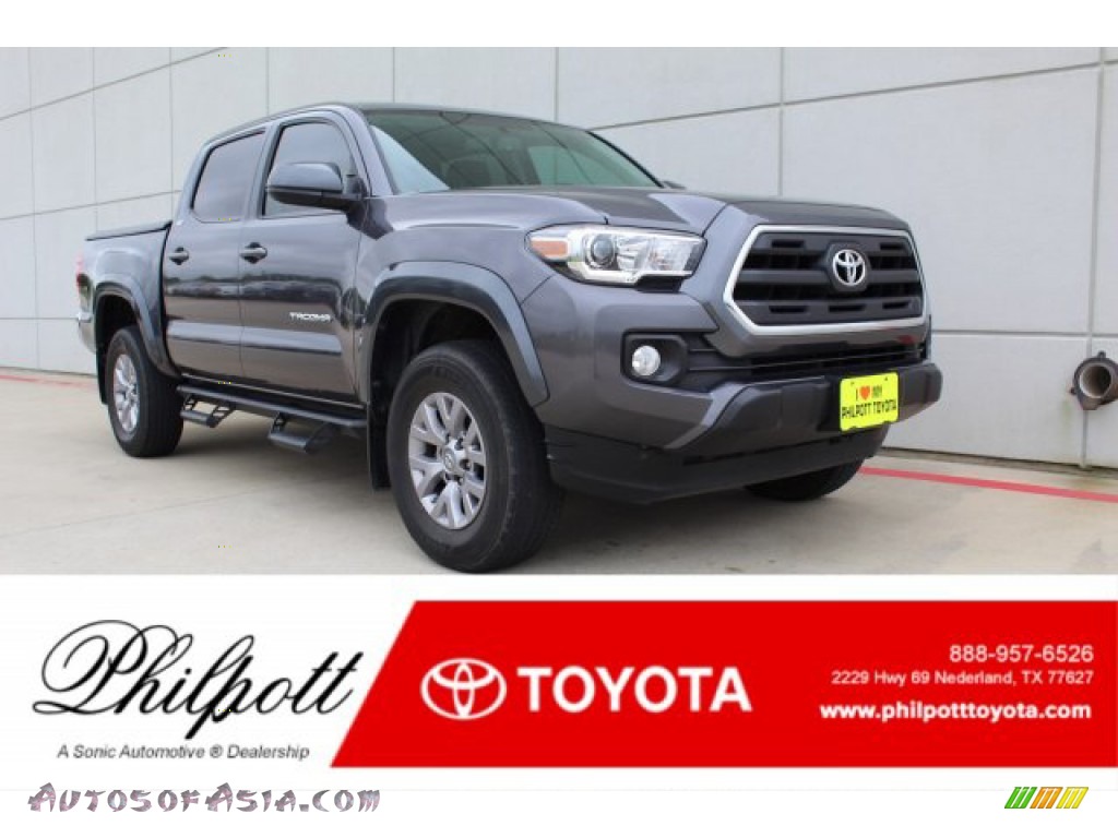 2017 Tacoma SR5 Double Cab - Magnetic Gray Metallic / Cement Gray photo #1