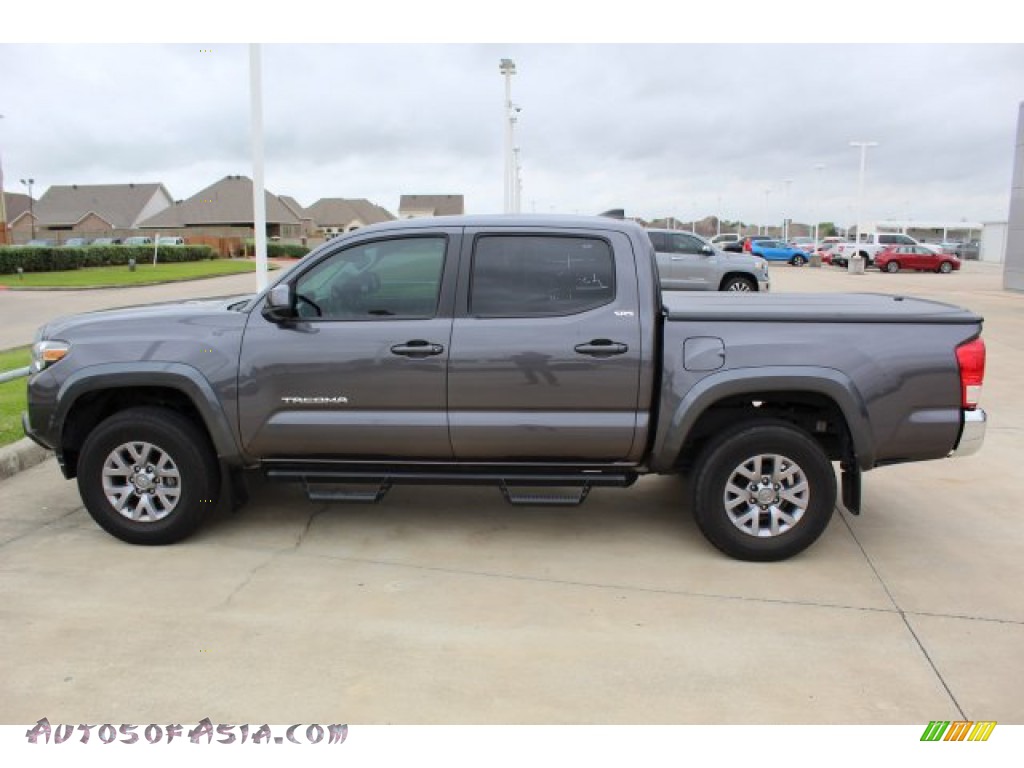 2017 Tacoma SR5 Double Cab - Magnetic Gray Metallic / Cement Gray photo #25