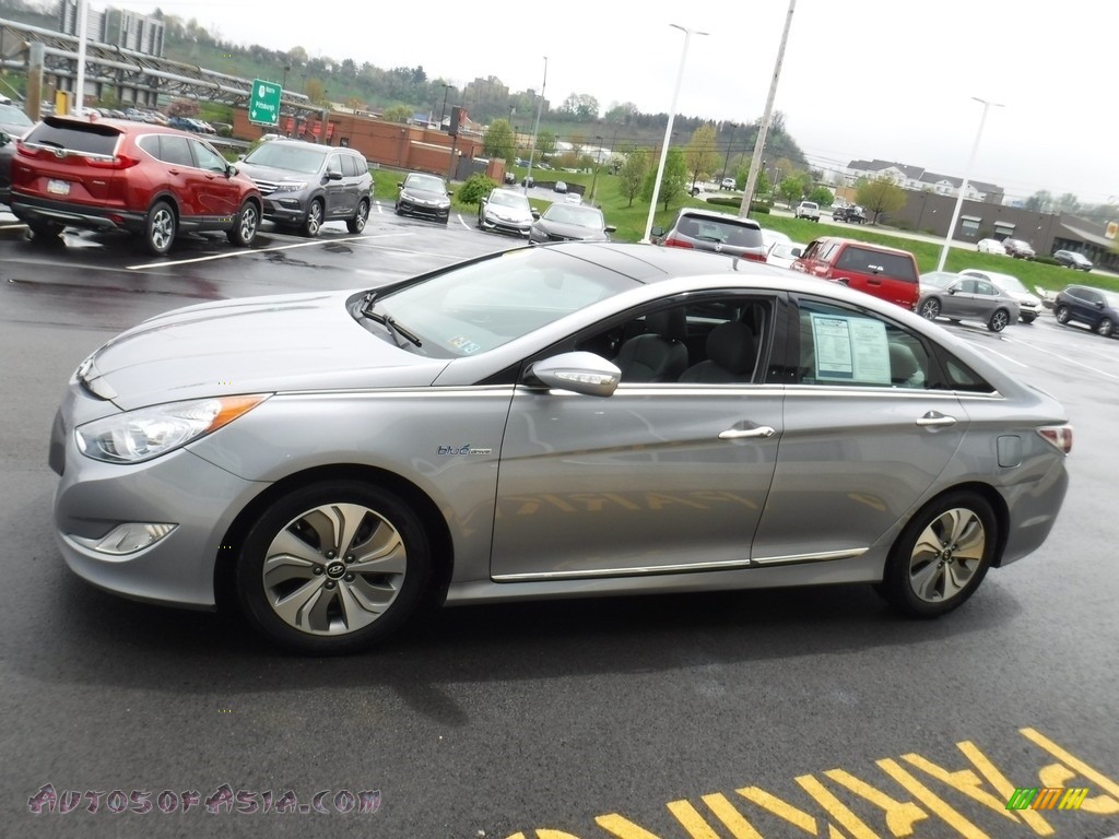 2015 Sonata Hybrid Limited - Pewter Gray Metallic / Gray photo #8