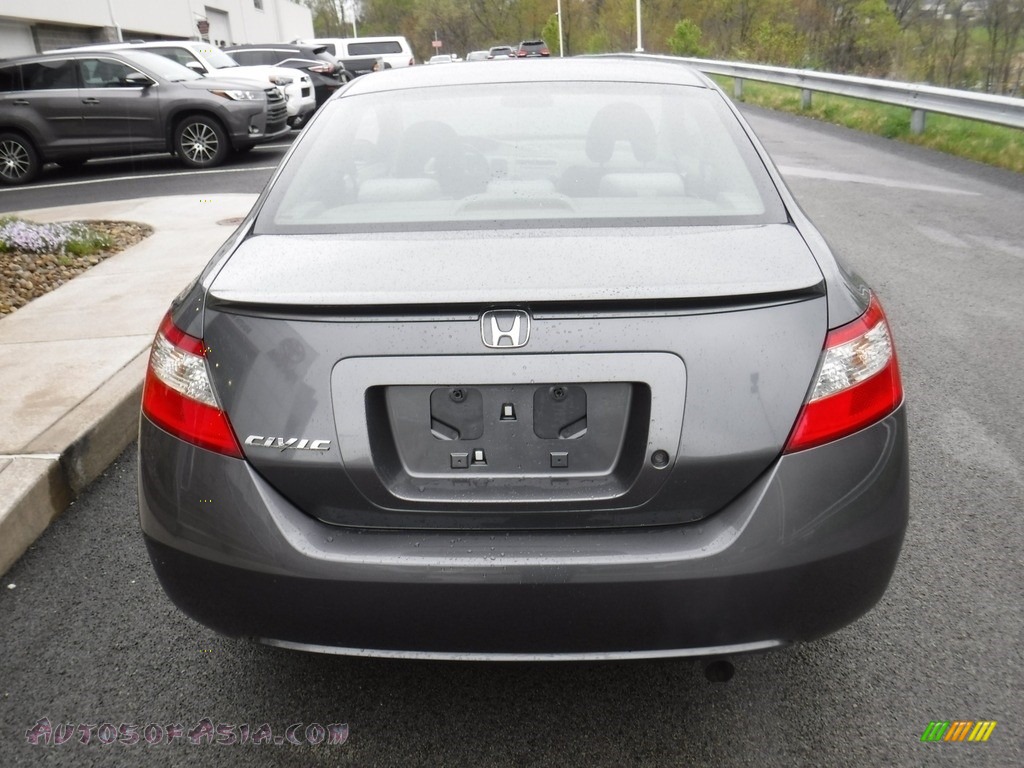2010 Civic LX Coupe - Polished Metal Metallic / Gray photo #8