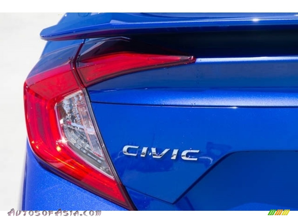 2019 Civic Si Sedan - Agean Blue Metallic / Black photo #6
