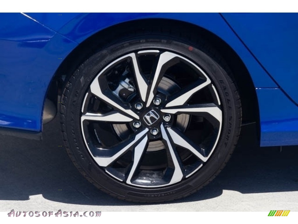 2019 Civic Si Sedan - Agean Blue Metallic / Black photo #10
