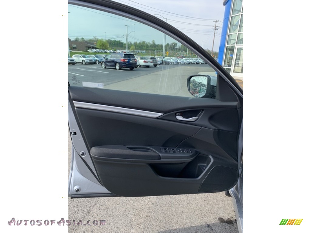 2019 Civic LX Sedan - Lunar Silver Metallic / Black photo #8