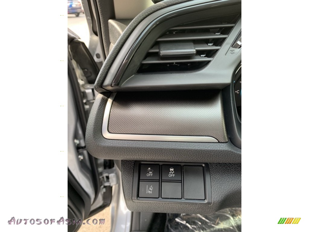 2019 Civic LX Sedan - Lunar Silver Metallic / Black photo #10
