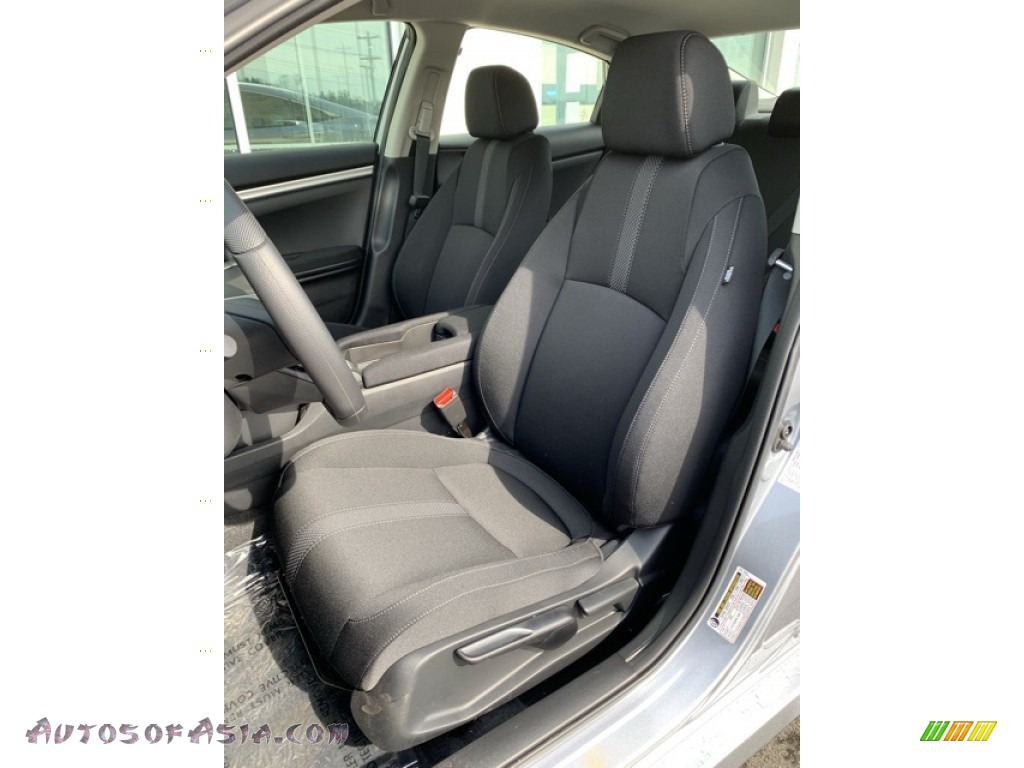 2019 Civic LX Sedan - Lunar Silver Metallic / Black photo #12