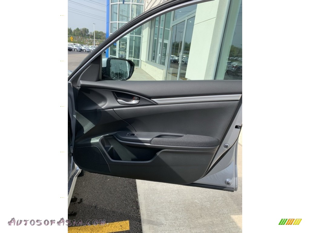 2019 Civic LX Sedan - Lunar Silver Metallic / Black photo #25