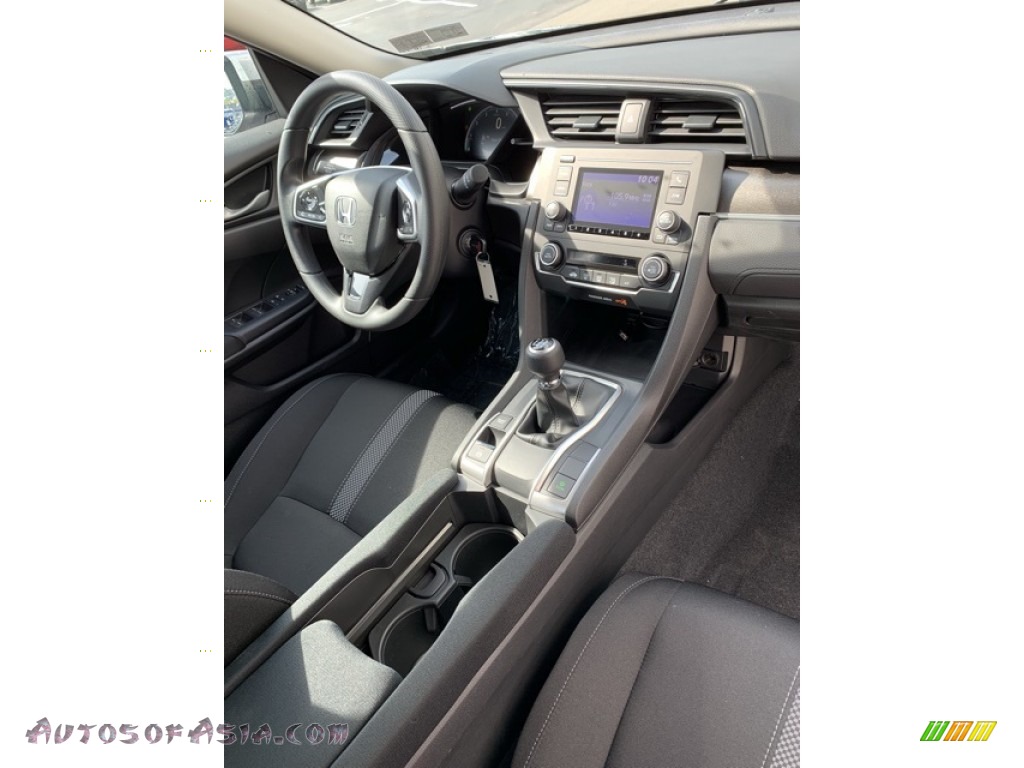 2019 Civic LX Sedan - Lunar Silver Metallic / Black photo #27