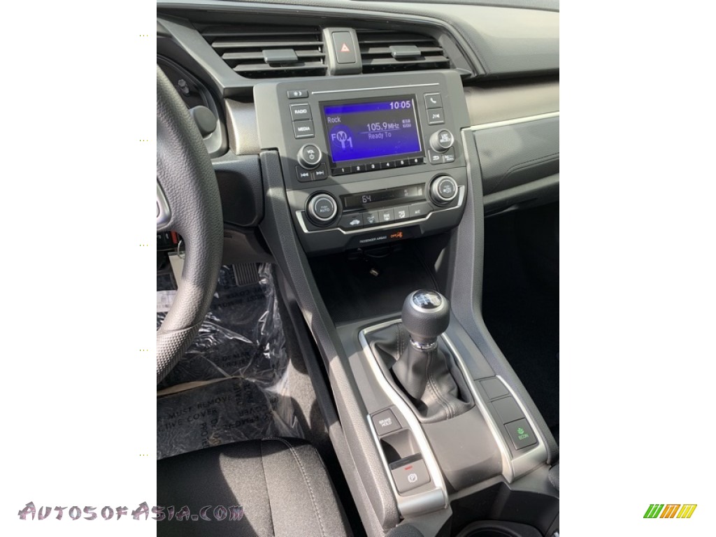 2019 Civic LX Sedan - Lunar Silver Metallic / Black photo #30