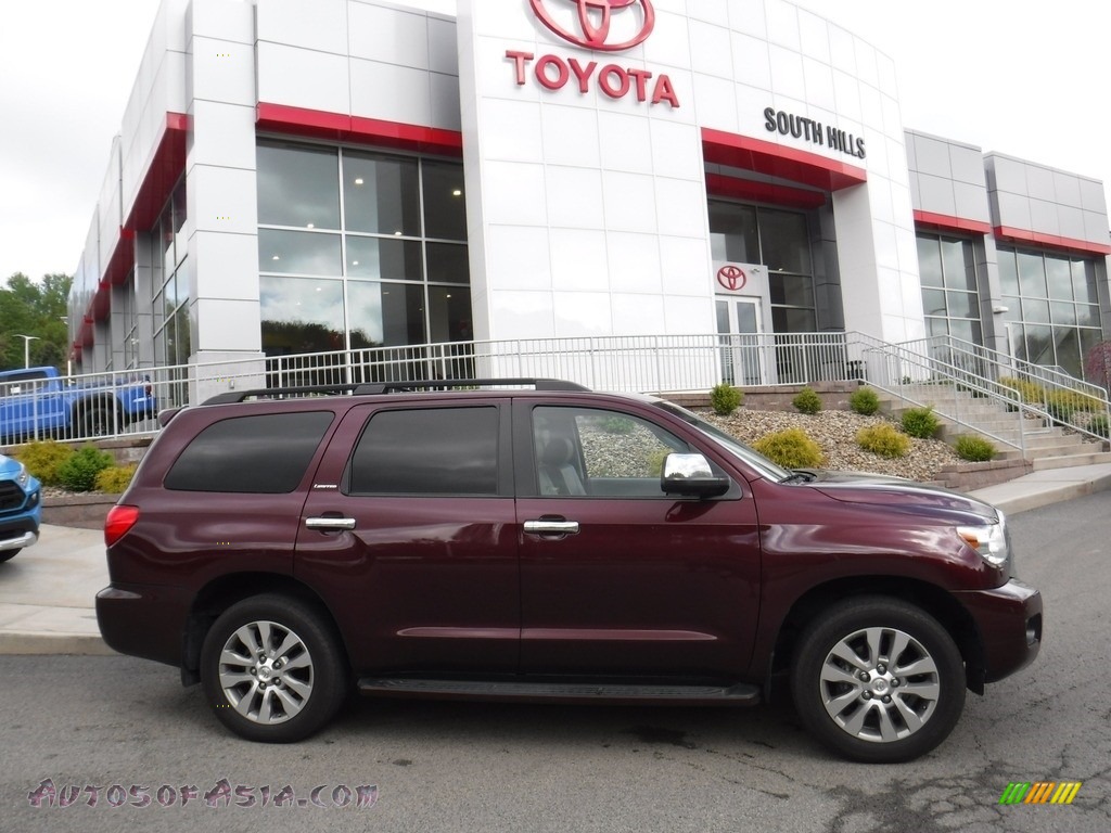 2010 Sequoia Limited 4WD - Cassis Red Pearl / Graphite photo #2
