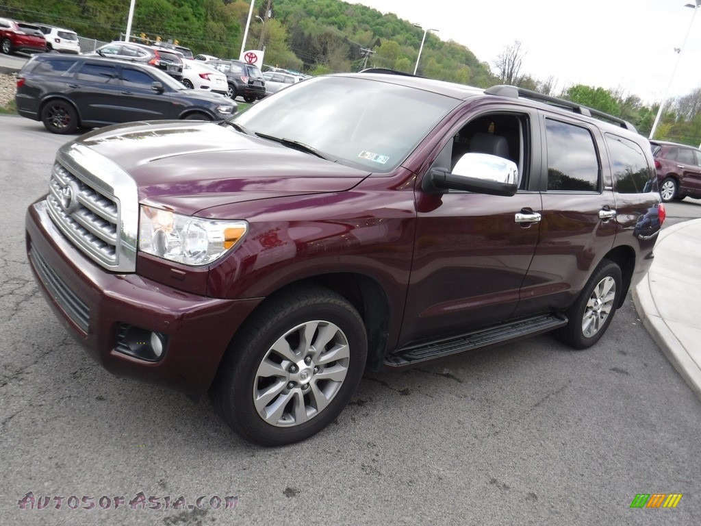 2010 Sequoia Limited 4WD - Cassis Red Pearl / Graphite photo #7