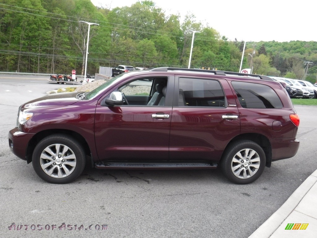 2010 Sequoia Limited 4WD - Cassis Red Pearl / Graphite photo #8
