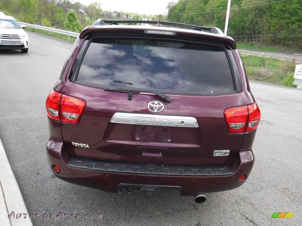 2010 Sequoia Limited 4WD - Cassis Red Pearl / Graphite photo #9