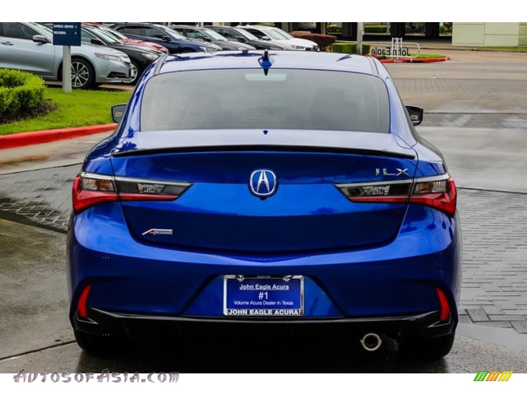 2019 ILX A-Spec - Apex Blue Pearl / Red photo #6