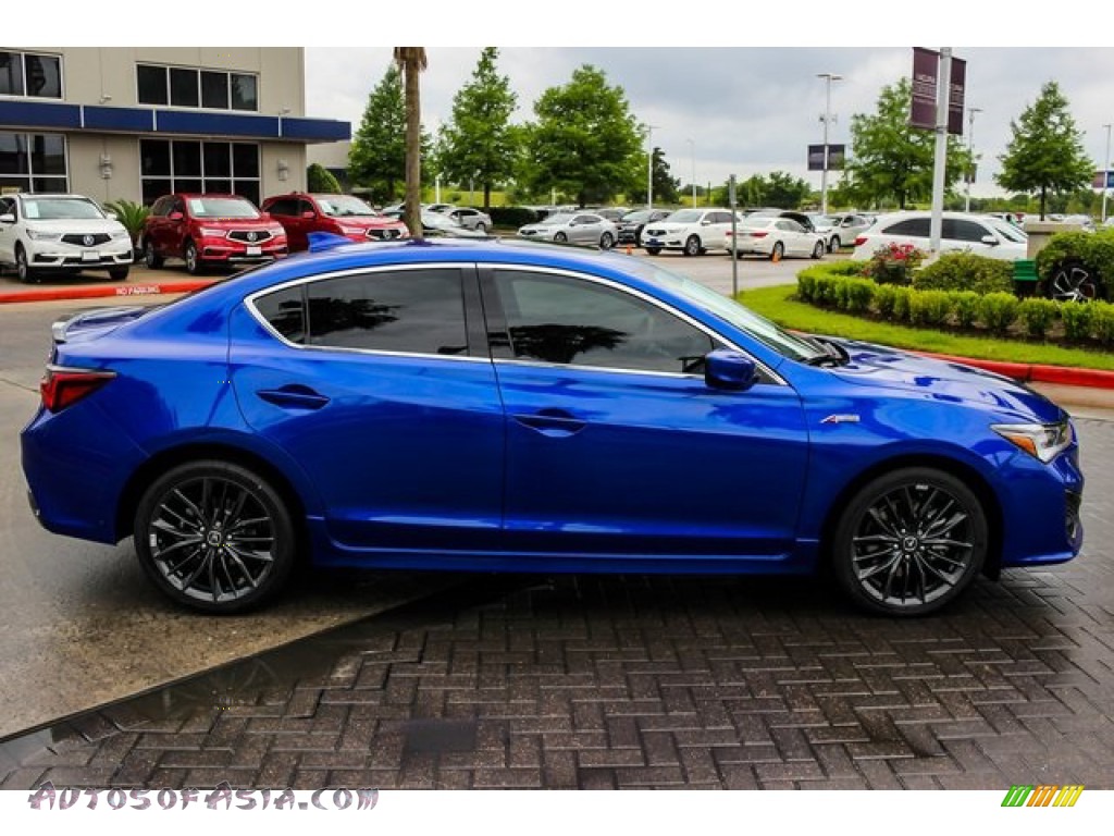 2019 ILX A-Spec - Apex Blue Pearl / Red photo #8