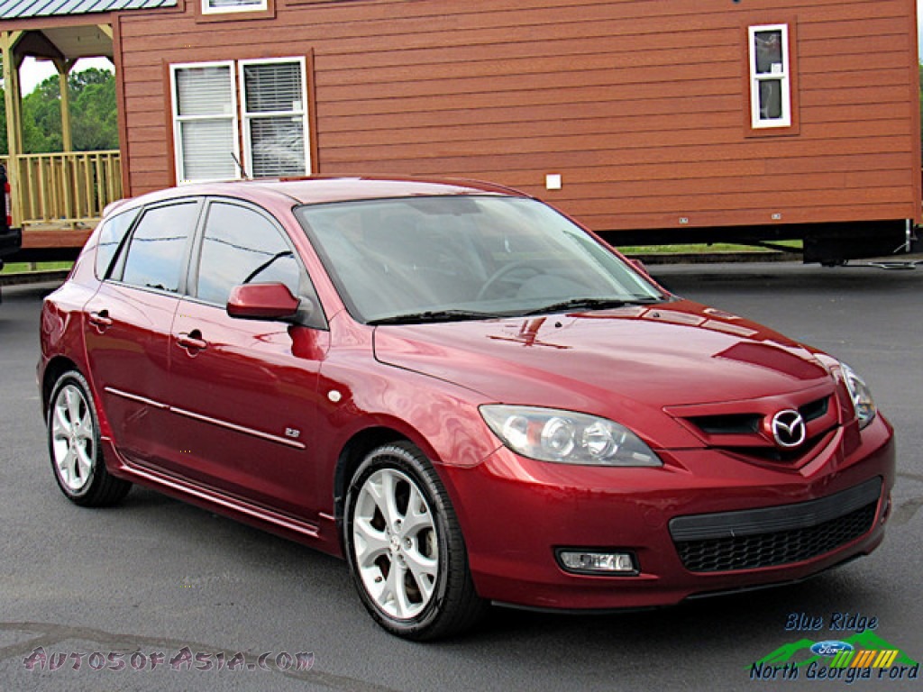 2008 MAZDA3 s Sport Hatchback - Copper Red Mica / Black photo #8