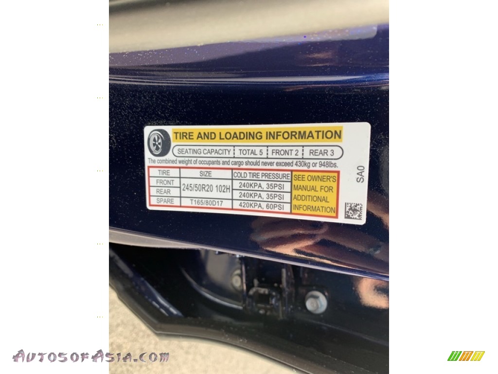 2019 Passport EX-L AWD - Obsidian Blue Pearl / Gray photo #13