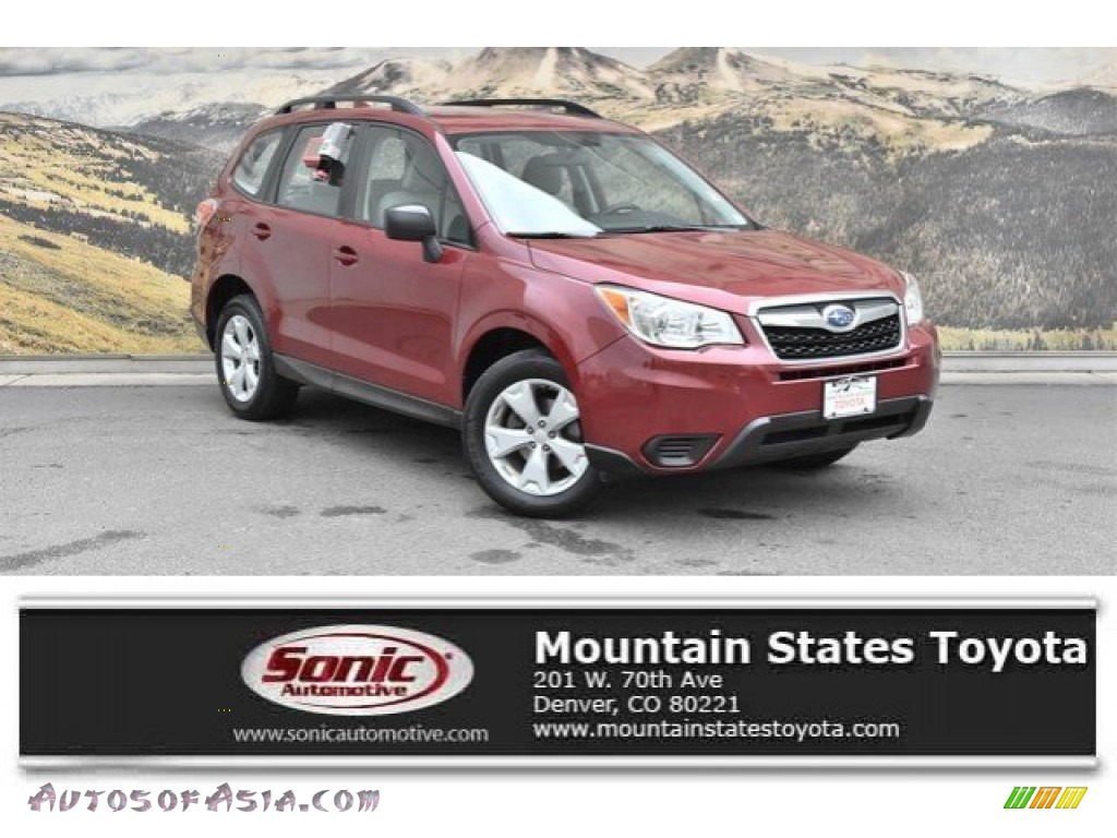 2016 Forester 2.5i - Venetian Red Pearl / Gray photo #1