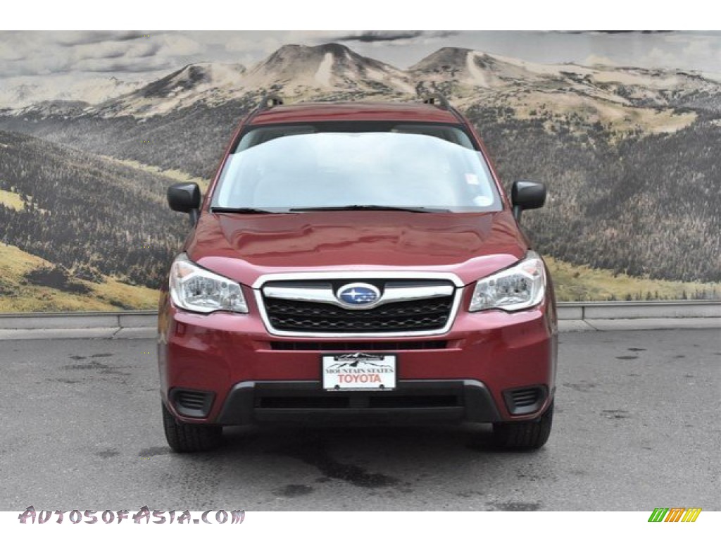 2016 Forester 2.5i - Venetian Red Pearl / Gray photo #4