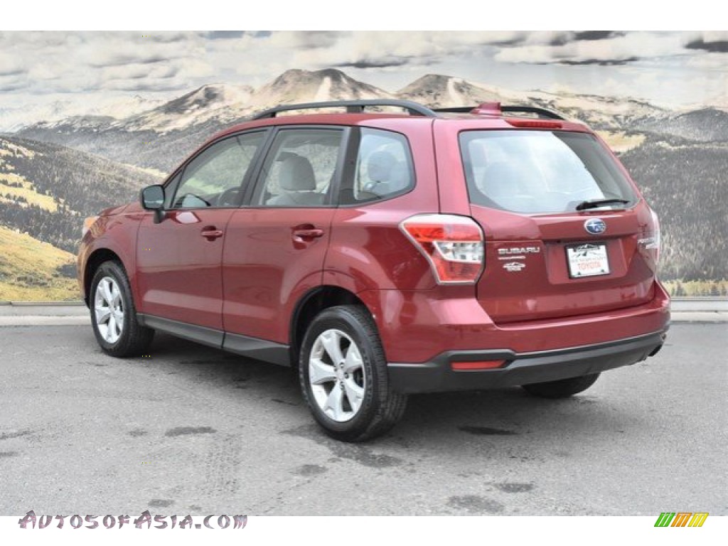 2016 Forester 2.5i - Venetian Red Pearl / Gray photo #7