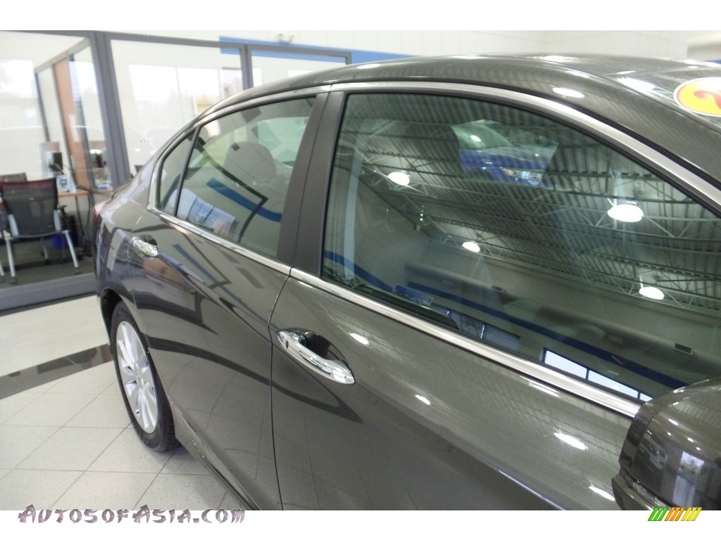 2014 Accord EX-L Sedan - Hematite Metallic / Black photo #11