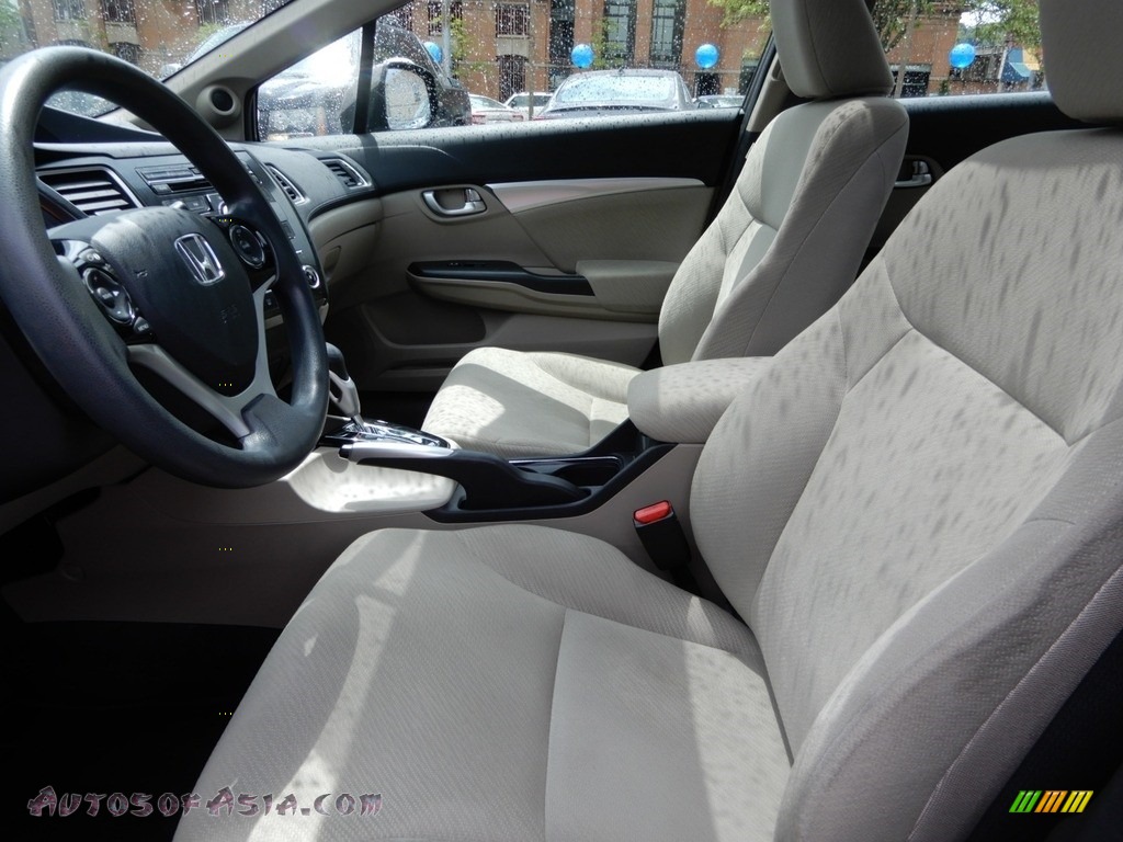2013 Civic EX Sedan - Alabaster Silver Metallic / Beige photo #6