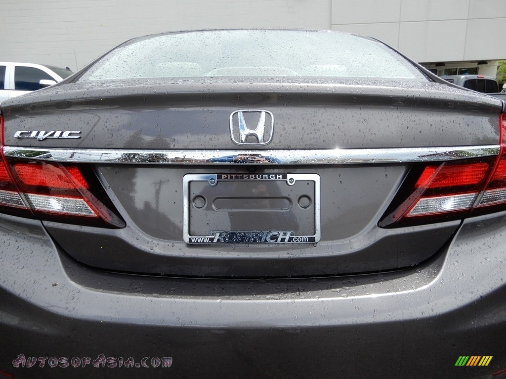 2013 Civic EX Sedan - Alabaster Silver Metallic / Beige photo #16