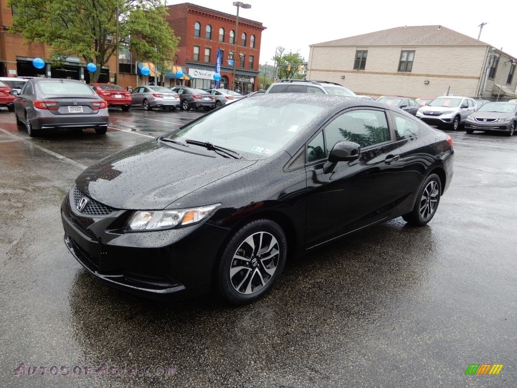 2013 Civic EX Coupe - Crystal Black Pearl / Black photo #3