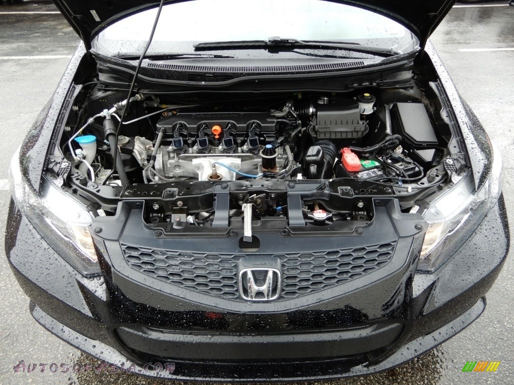 2013 Civic EX Coupe - Crystal Black Pearl / Black photo #11