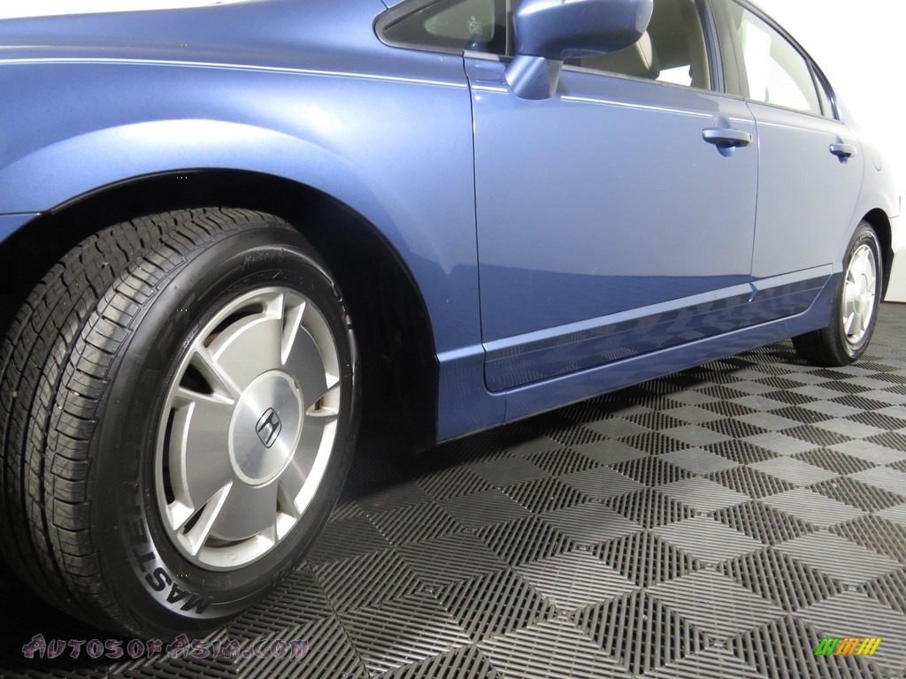 2010 Civic Hybrid Sedan - Atomic Blue Metallic / Gray photo #8