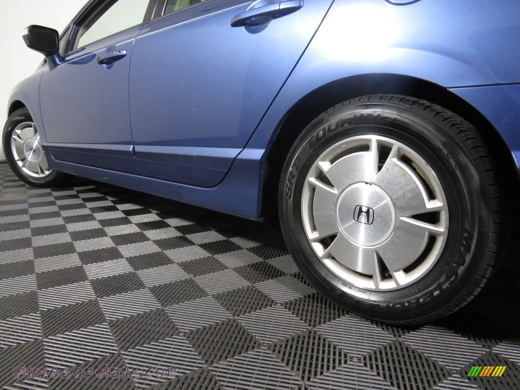 2010 Civic Hybrid Sedan - Atomic Blue Metallic / Gray photo #10
