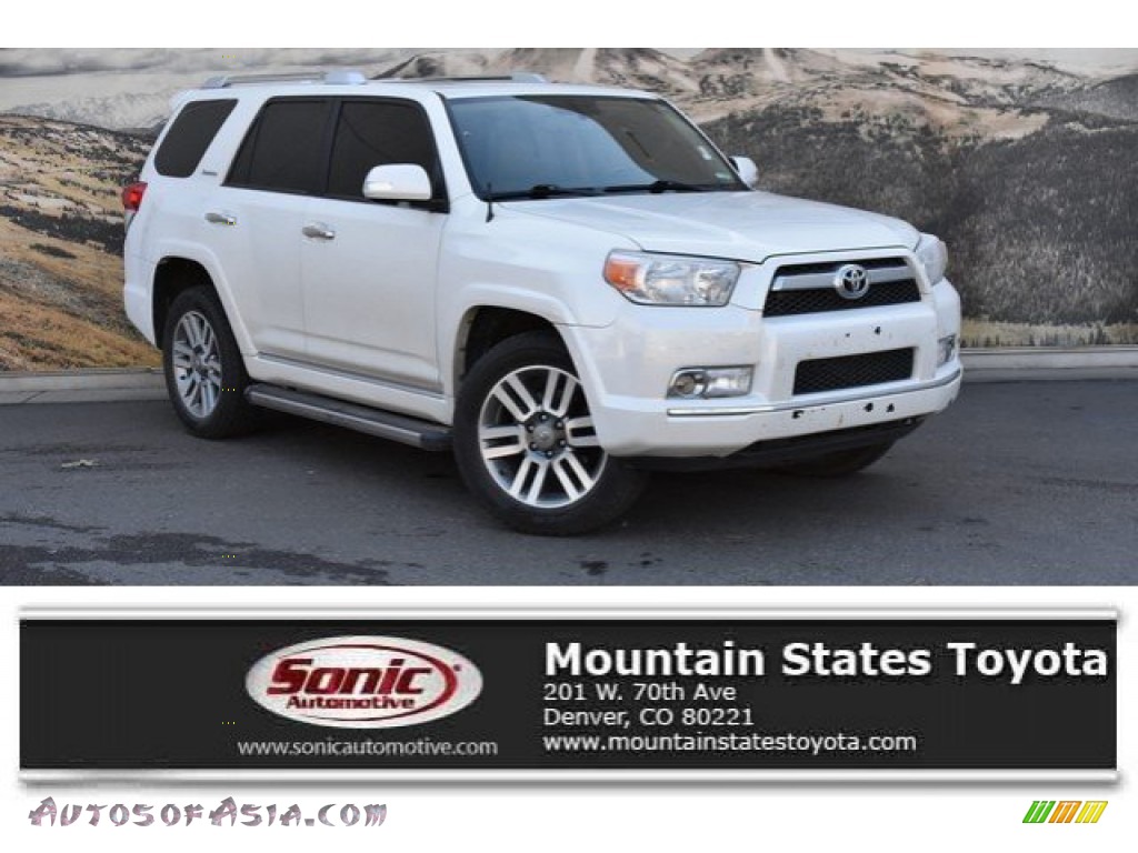 2012 4Runner Limited 4x4 - Blizzard White Pearl / Sand Beige Leather photo #1