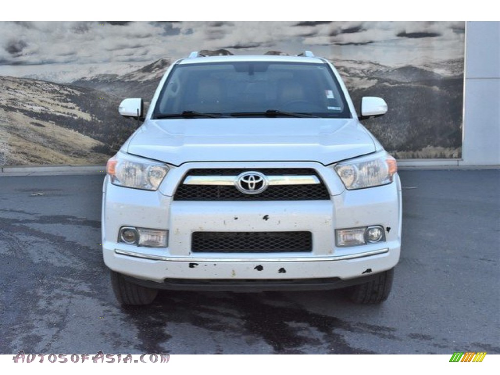 2012 4Runner Limited 4x4 - Blizzard White Pearl / Sand Beige Leather photo #8