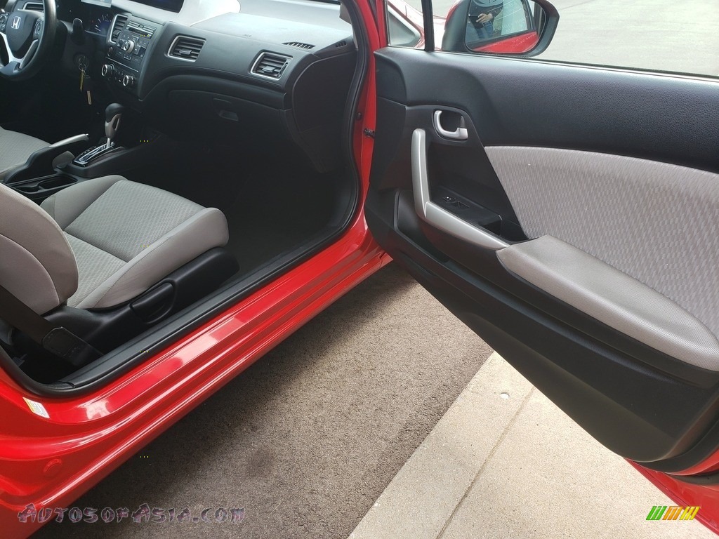 2015 Civic LX Coupe - Rallye Red / Gray photo #30