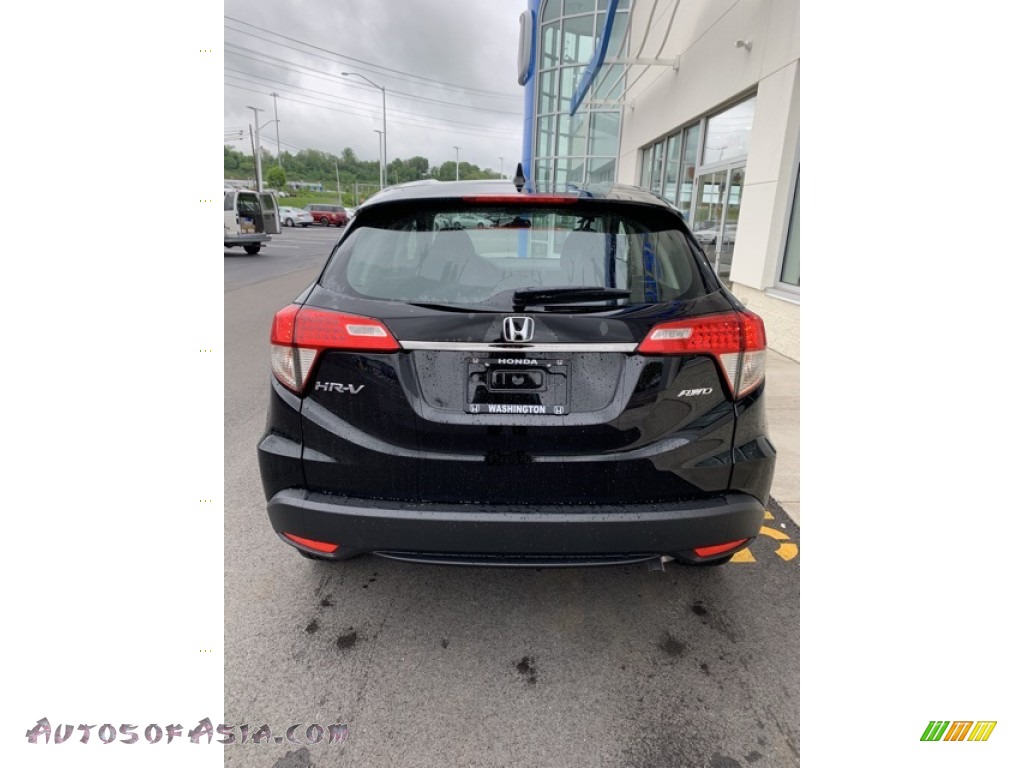 2019 HR-V LX AWD - Crystal Black Pearl / Black photo #6