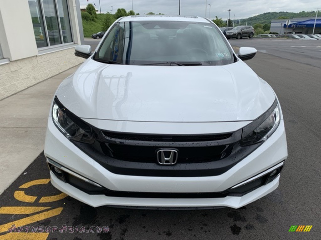 2019 Civic EX-L Sedan - Platinum White Pearl / Black photo #3